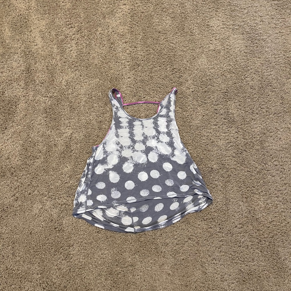 Lululemon RARE Cotton Polka Dot Tank